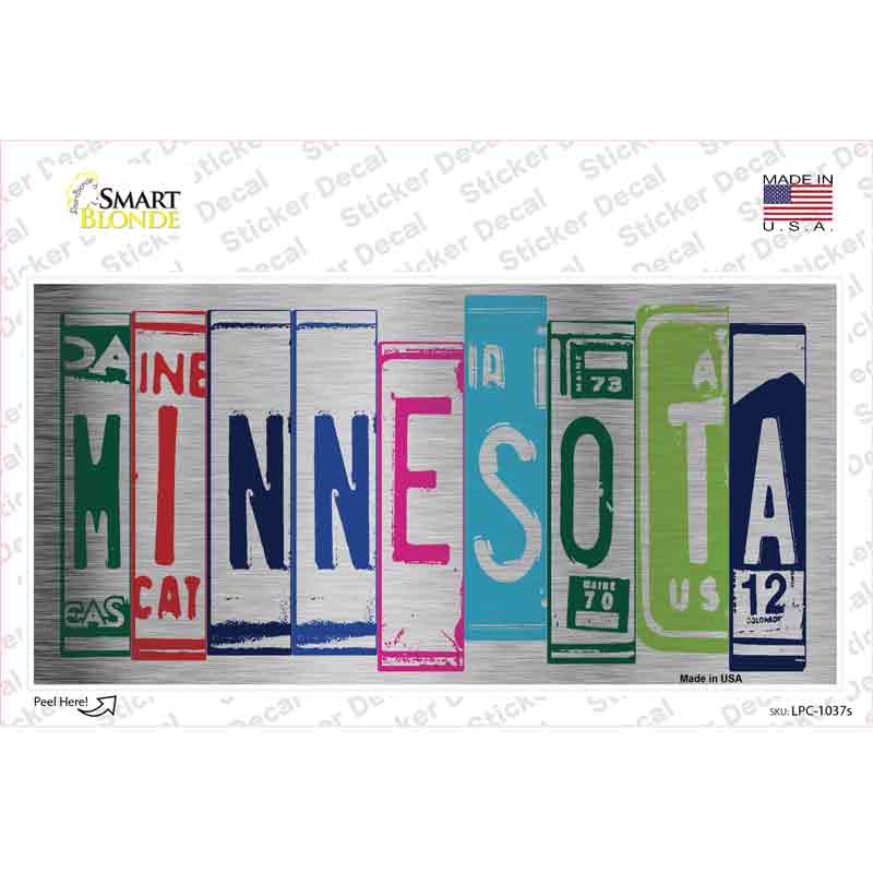 Minnesota Art Novelty Sticker Decal