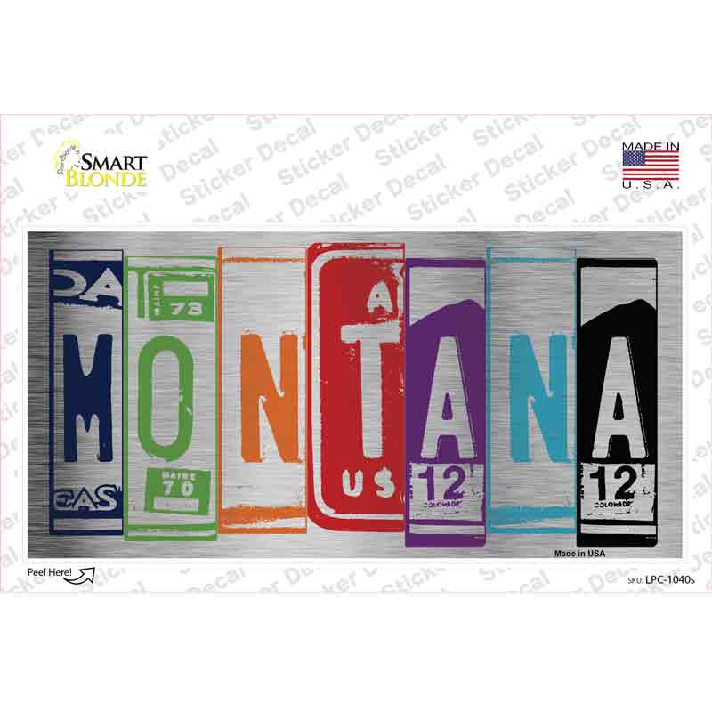 Montana Art Novelty Sticker Decal