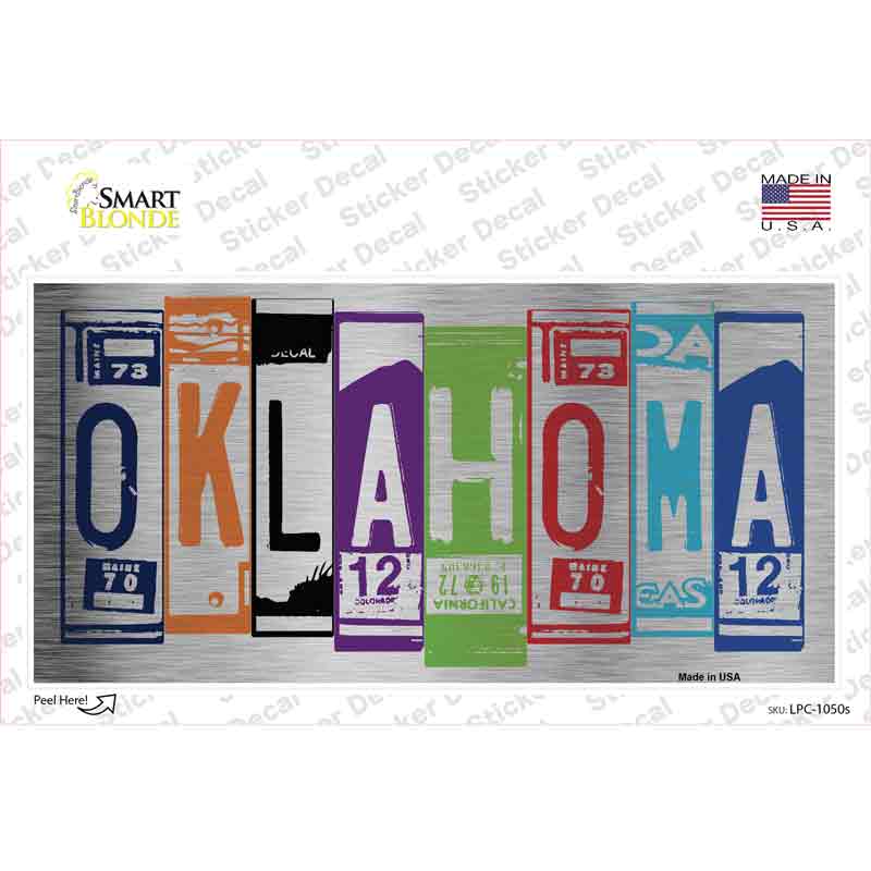 Oklahoma Art Novelty Sticker Decal