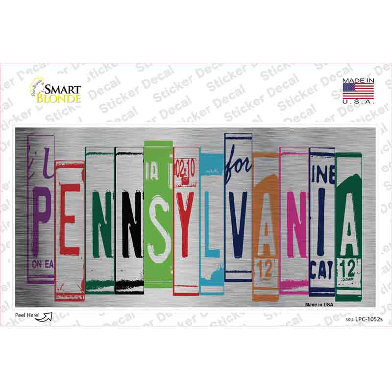 Pennsylvania Art Novelty Sticker Decal