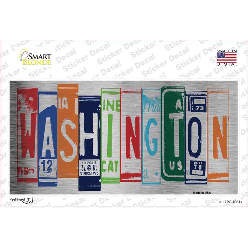 Washington Art Novelty Sticker Decal
