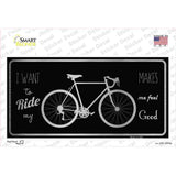 Bike Black Brushed Chrome Novelty Sticker Decal