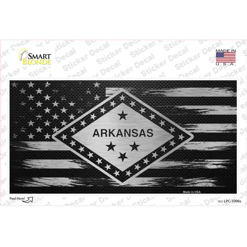 Arkansas Carbon Fiber Novelty Sticker Decal