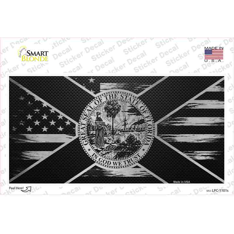 Florida Carbon Fiber Novelty Sticker Decal