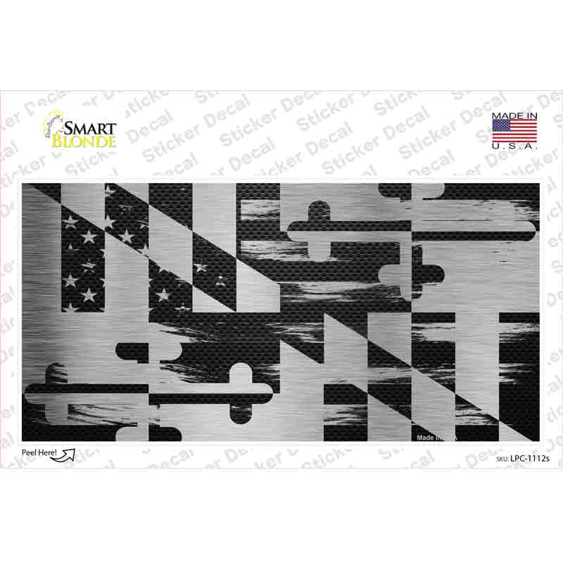 Maryland Carbon Fiber Novelty Sticker Decal