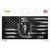 Massachusetts Carbon Fiber Novelty Sticker Decal