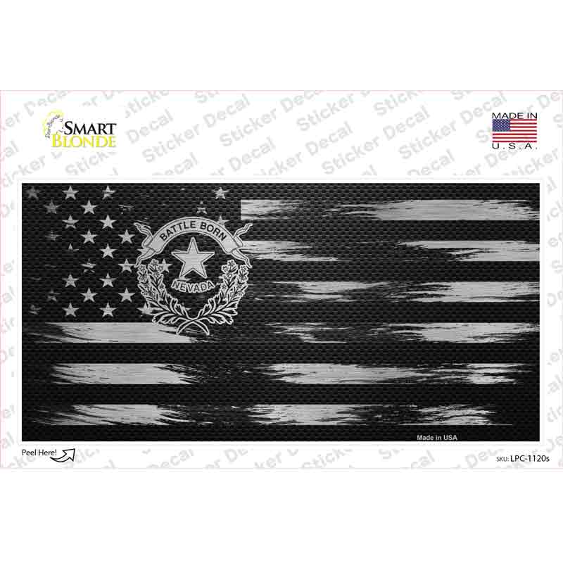 Nevada Carbon Fiber Novelty Sticker Decal