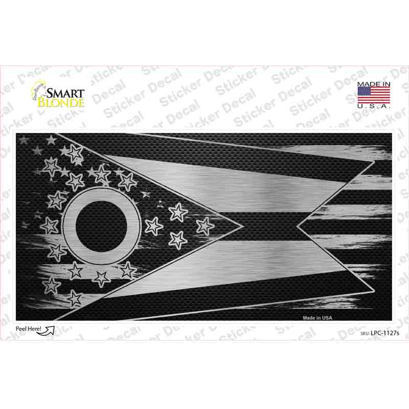 Ohio Carbon Fiber Novelty Sticker Decal