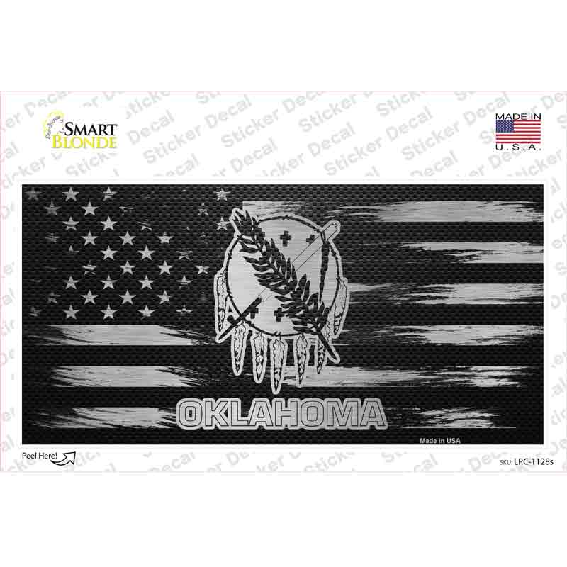 Oklahoma Carbon Fiber Novelty Sticker Decal
