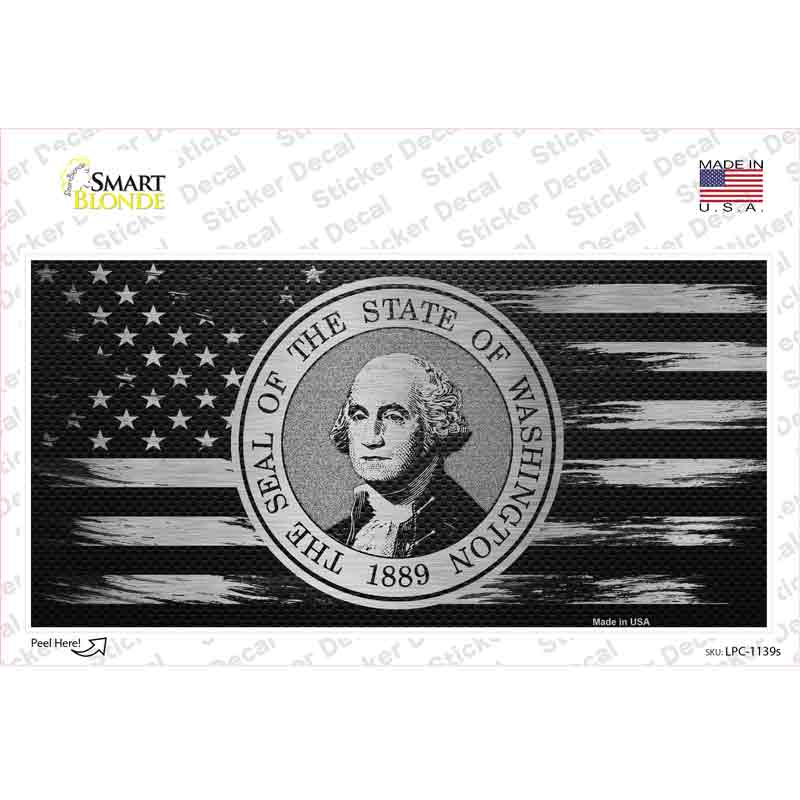 Washington Carbon Fiber Novelty Sticker Decal