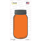 Orange Novelty Mason Jar Sticker Decal