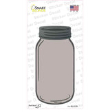 Tan Novelty Mason Jar Sticker Decal