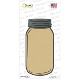 Gold Novelty Mason Jar Sticker Decal