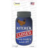 Kitchen Closed Chicken Novelty Mason Jar Sticker Decal