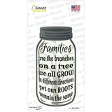 Family Tree Novelty Mason Jar Sticker Decal