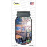 Hello Spring Novelty Mason Jar Sticker Decal