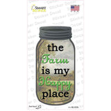 Farm Happy Place Novelty Mason Jar Sticker Decal