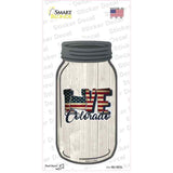 Love Colorado Silhouette Novelty Mason Jar Sticker Decal