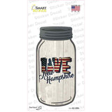 Love New Hampshire Silhouette Novelty Mason Jar Sticker Decal