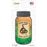 Snake Venom Novelty Mason Jar Sticker Decal