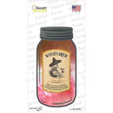 Witchs Brew Novelty Mason Jar Sticker Decal