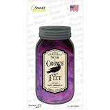 Crows Feet Novelty Mason Jar Sticker Decal