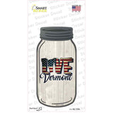 Love Vermont Silhouette Novelty Mason Jar Sticker Decal