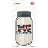 Love Washington Silhouette Novelty Mason Jar Sticker Decal