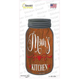 Moms Kitchen Wood Grain Novelty Mason Jar Sticker Decal