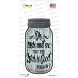 Taste And See Verse Novelty Mason Jar Sticker Decal