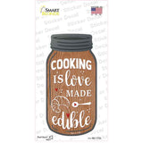 Cooking Edible Love Novelty Mason Jar Sticker Decal