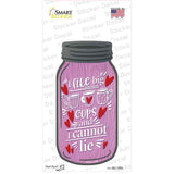 Like Big Cups Cannot Lie Novelty Mason Jar Sticker Decal