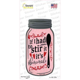 Stir It Homemade Hearts Pink Novelty Mason Jar Sticker Decal