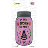 Make Memories Pink Cake Novelty Mason Jar Sticker Decal