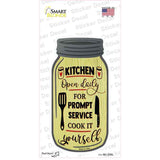 Prompt Service Yellow Novelty Mason Jar Sticker Decal
