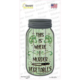 Murder Vegetables Novelty Mason Jar Sticker Decal