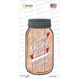 Kitchen For Dancing Novelty Mason Jar Sticker Decal
