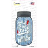 What The Fork Novelty Mason Jar Sticker Decal