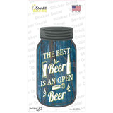 Best Beer Is Open Novelty Mason Jar Sticker Decal
