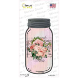 Pink Bouquet With Music Novelty Mason Jar Sticker Decal