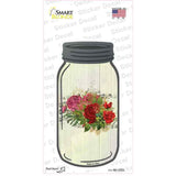 Red Bouquet With Music Novelty Mason Jar Sticker Decal