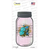 Blue Bouquet With Music Novelty Mason Jar Sticker Decal