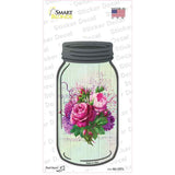 Pink And Purple Bouquet With Music Novelty Mason Jar Sticker Decal