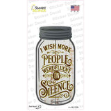 Fluent In Silence Novelty Mason Jar Sticker Decal