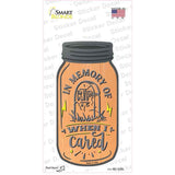 RIP When I Cared Novelty Mason Jar Sticker Decal