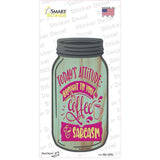 Brought To You By Coffee And Sarcasm Novelty Mason Jar Sticker Decal