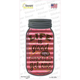 Life Is Good Corrugated Pink Novelty Mason Jar Sticker Decal