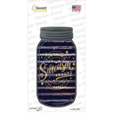 Throwing Sarcasm Around Corrugated Novelty Mason Jar Sticker Decal