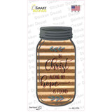 Christ Hope Is Found Corrugated Novelty Mason Jar Sticker Decal