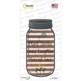 Smiles Laughter Love Corrugated Novelty Mason Jar Sticker Decal